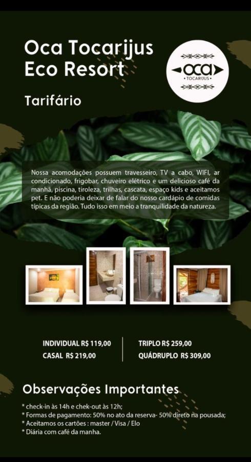 Oca Tocarijus Eco Resort Piracuruca Eksteriør billede